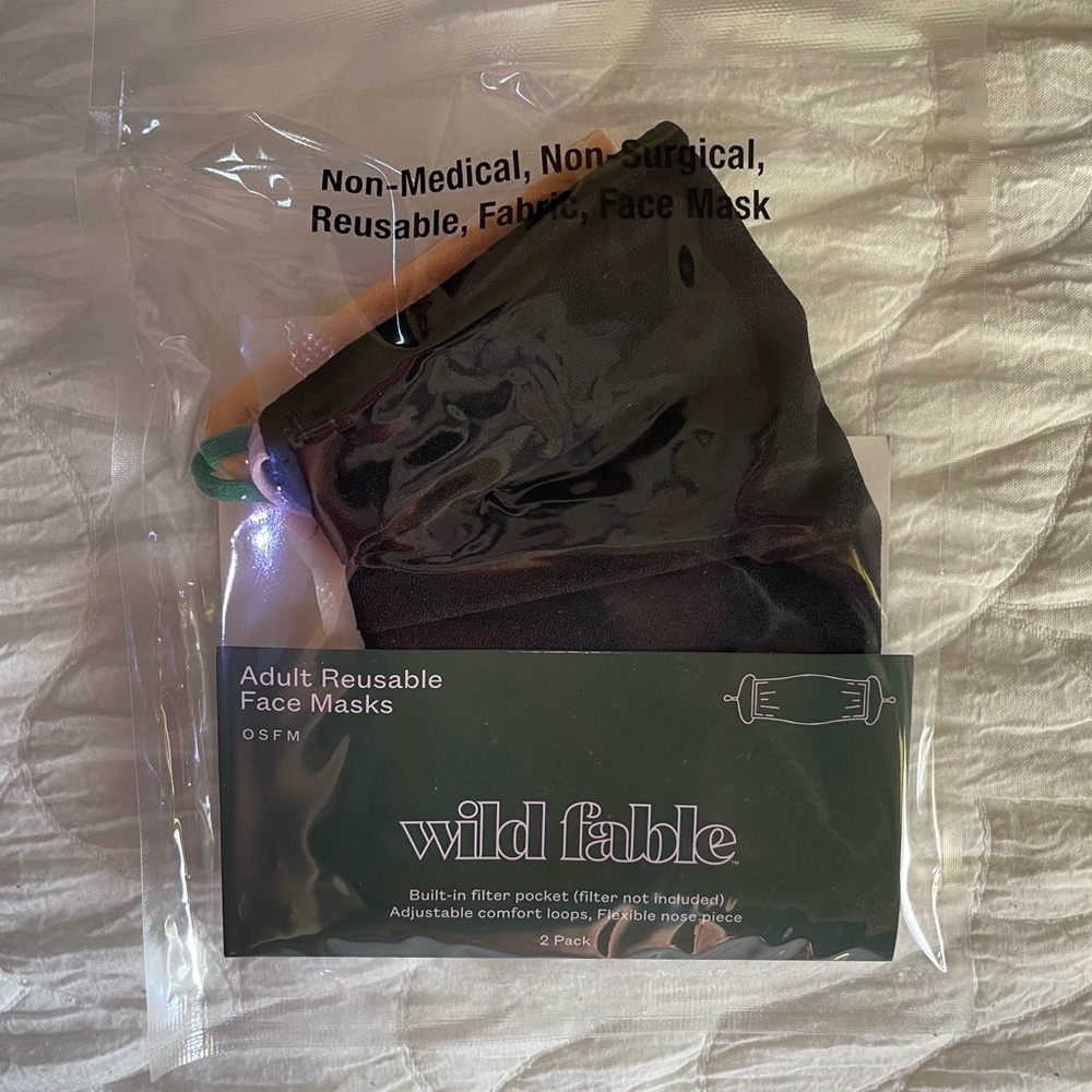 NWT! Adjustable 2pack Face Masks